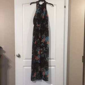 As U Wish Black Floral Maxi Dress